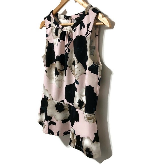 BANANA REPUBLIC | Floral Sleeveless Peplum Blouse - Picture 2 of 14